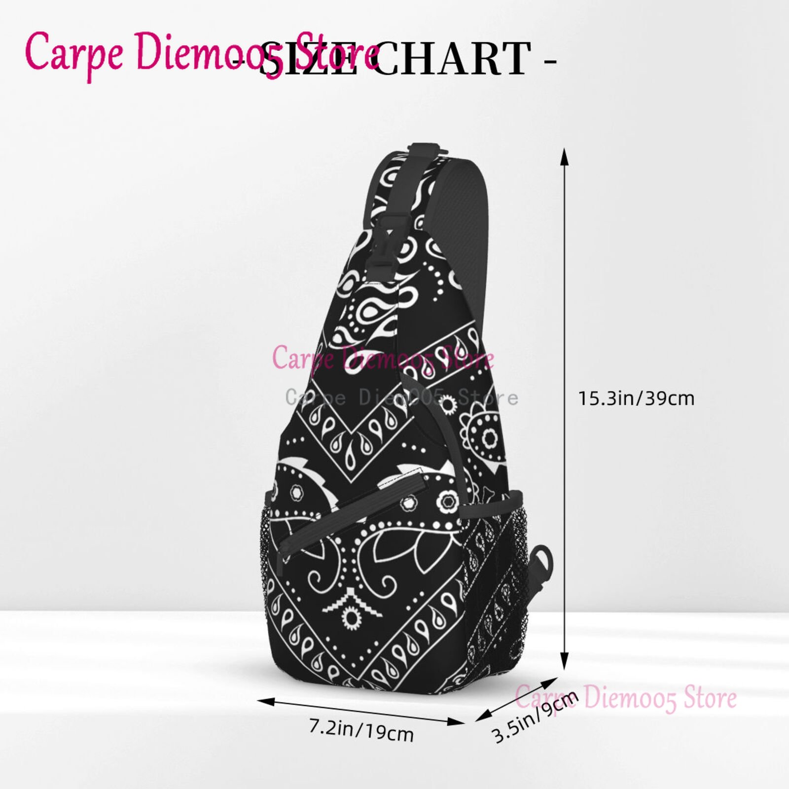 Black And White Paisley Chican - Bandana Blank White recension och pris