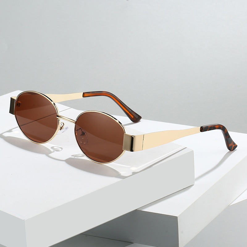 New Oval Sunglasses for Women  - Metal Photo Panel recension och pris