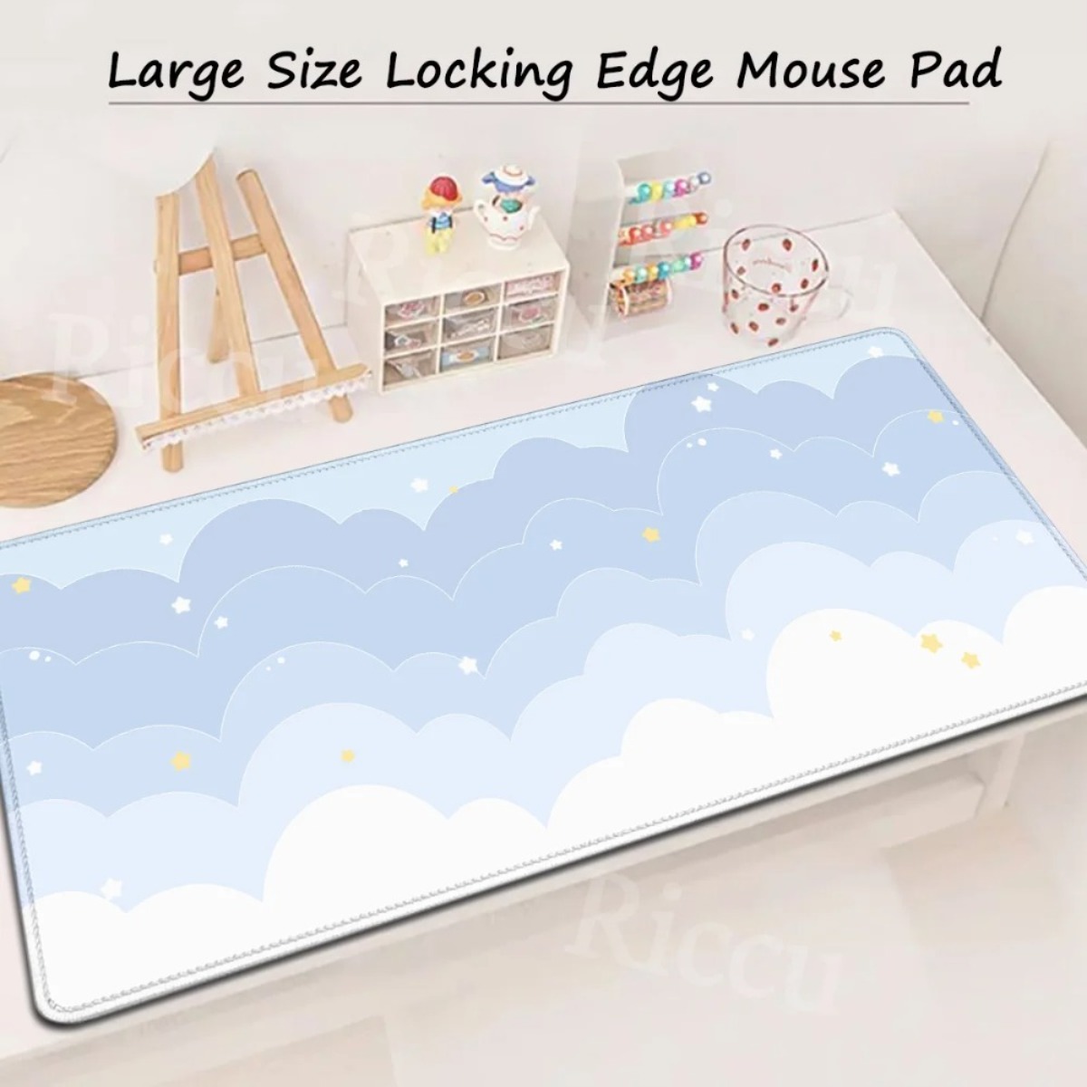 Pink Pastel Clouds Extended Mo - Mouse Pad Blank Sublimation recension och pris