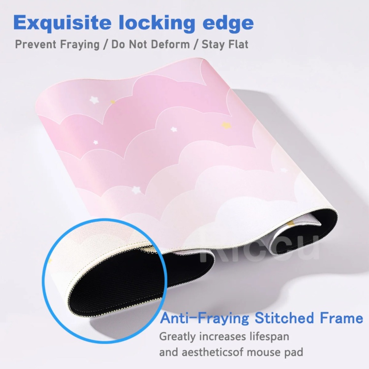 Pink Pastel Clouds Extended Mo - Mouse Pad Blank Sublimation recension och pris