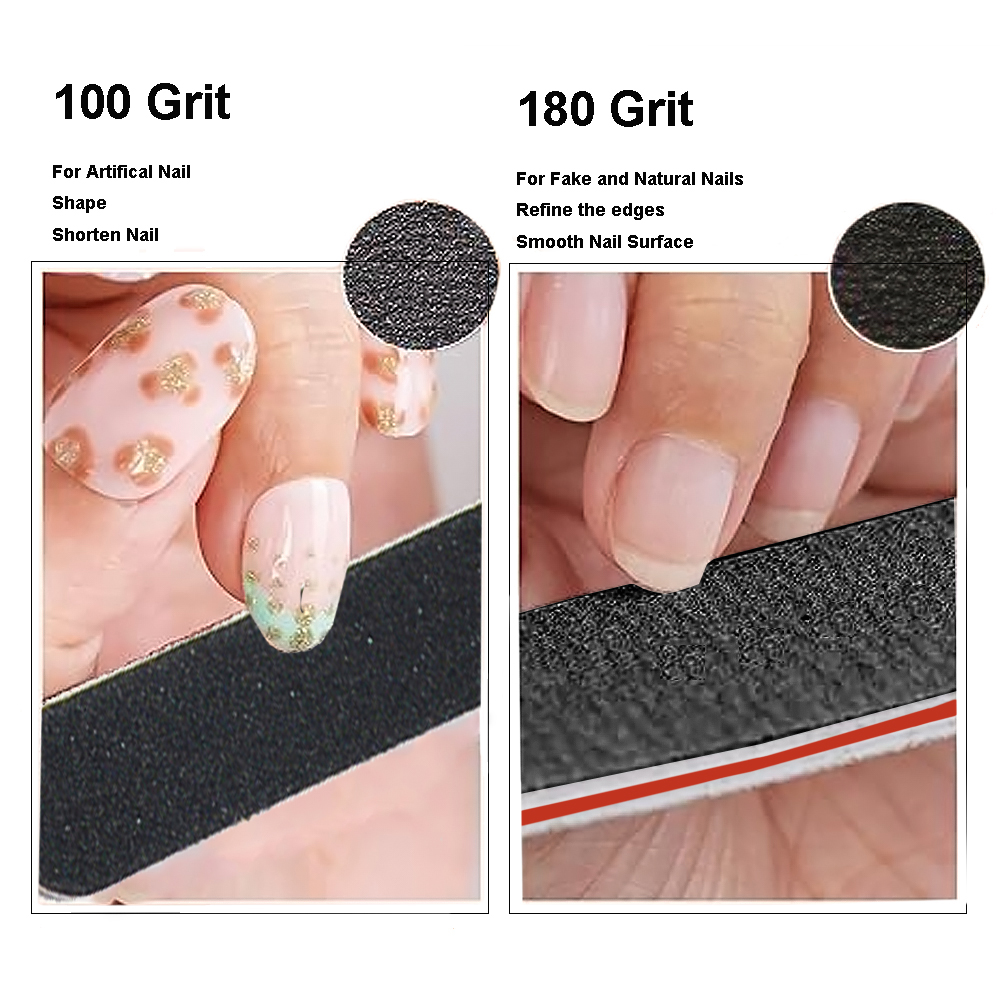 4pcs Professional Nail Files D - Photo Acrylic Block recension och pris