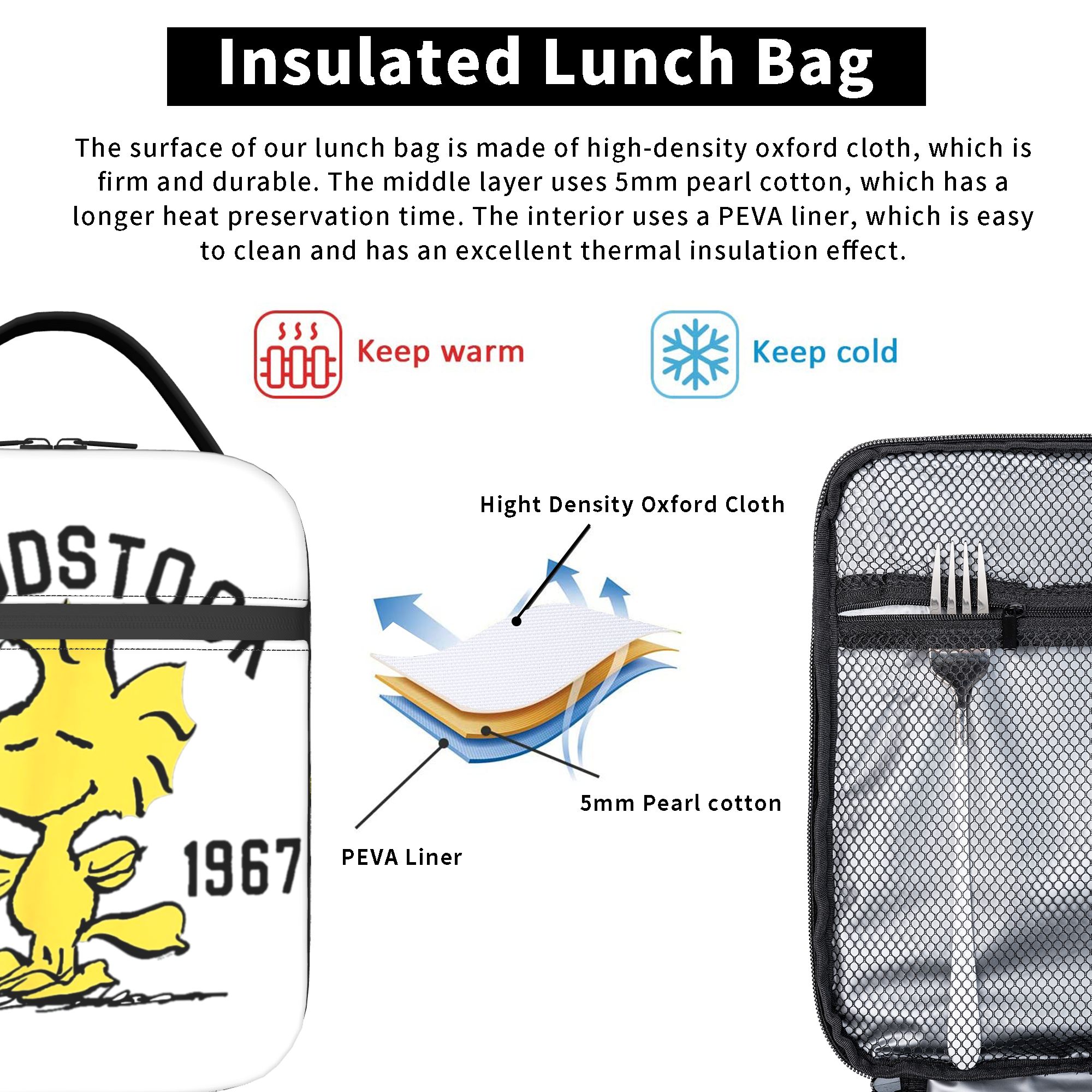Peanuts Woodstock Snoopy Insul - Tote Bag Sublimation recension och pris