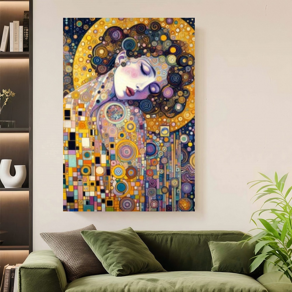 Framed S Gustav Klimt Inspired - Canvas Wrap Ready recension och pris
