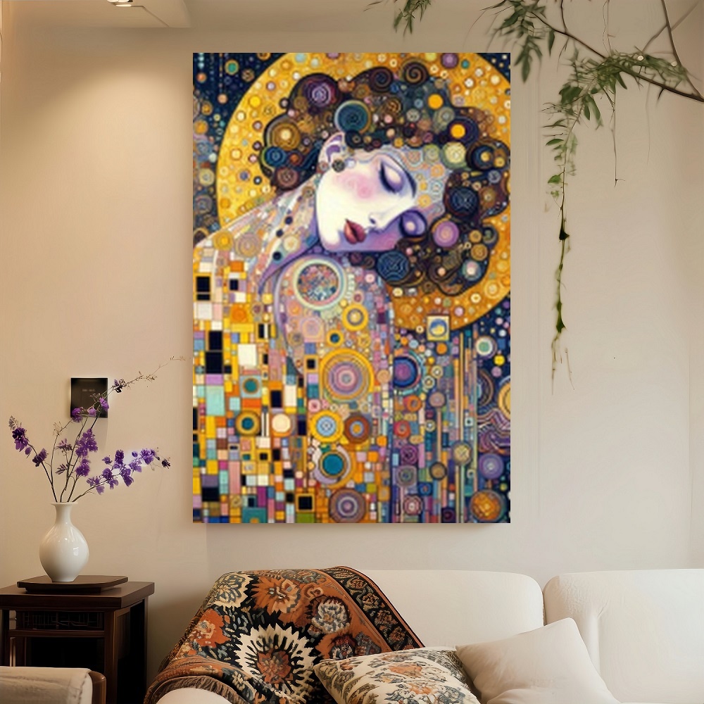 Framed S Gustav Klimt Inspired - Canvas Wrap Ready recension och pris