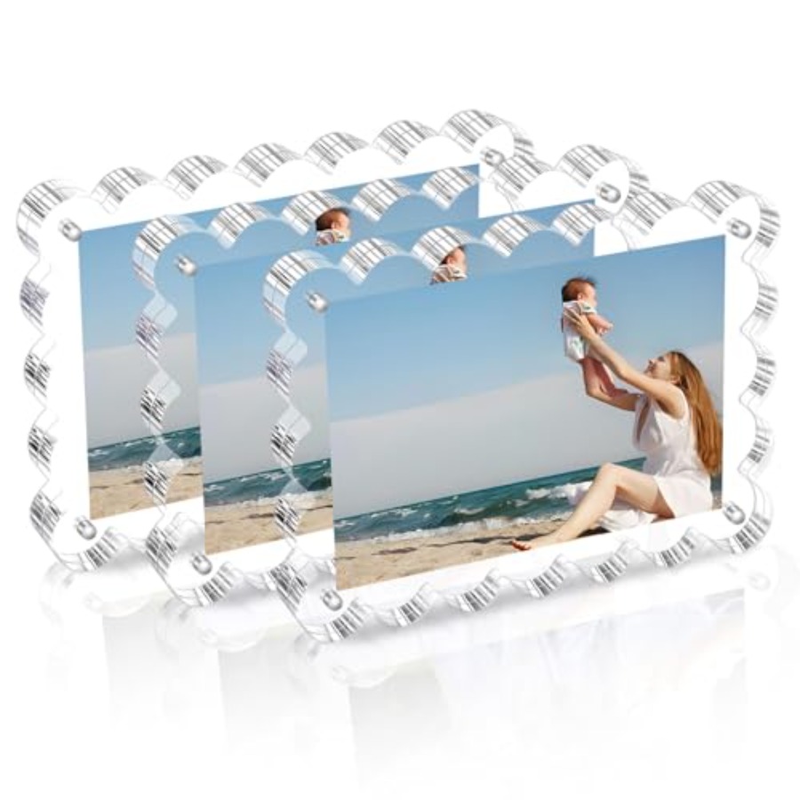 3 Pack Acrylic Picture Frame.  - Photo Acrylic Block recension och pris