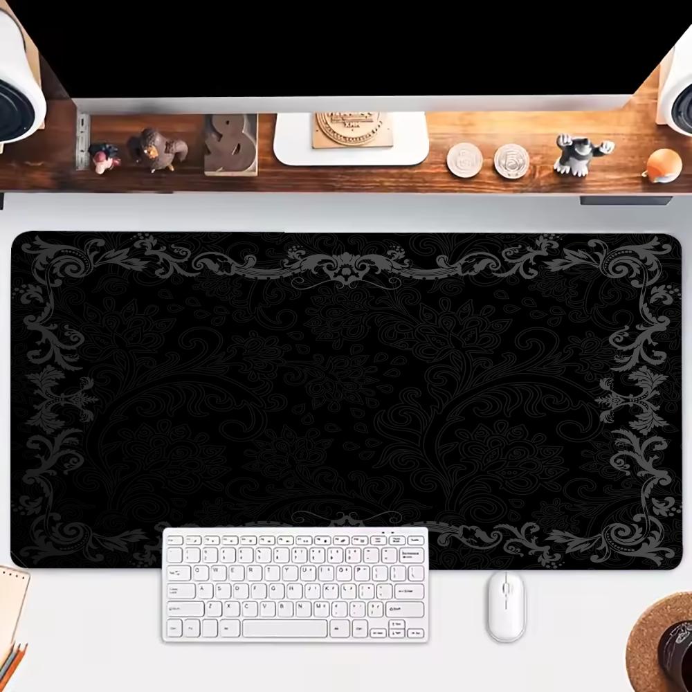 Black Flower Lace Mouse Pad La - Mouse Pad Blank Sublimation recension och pris