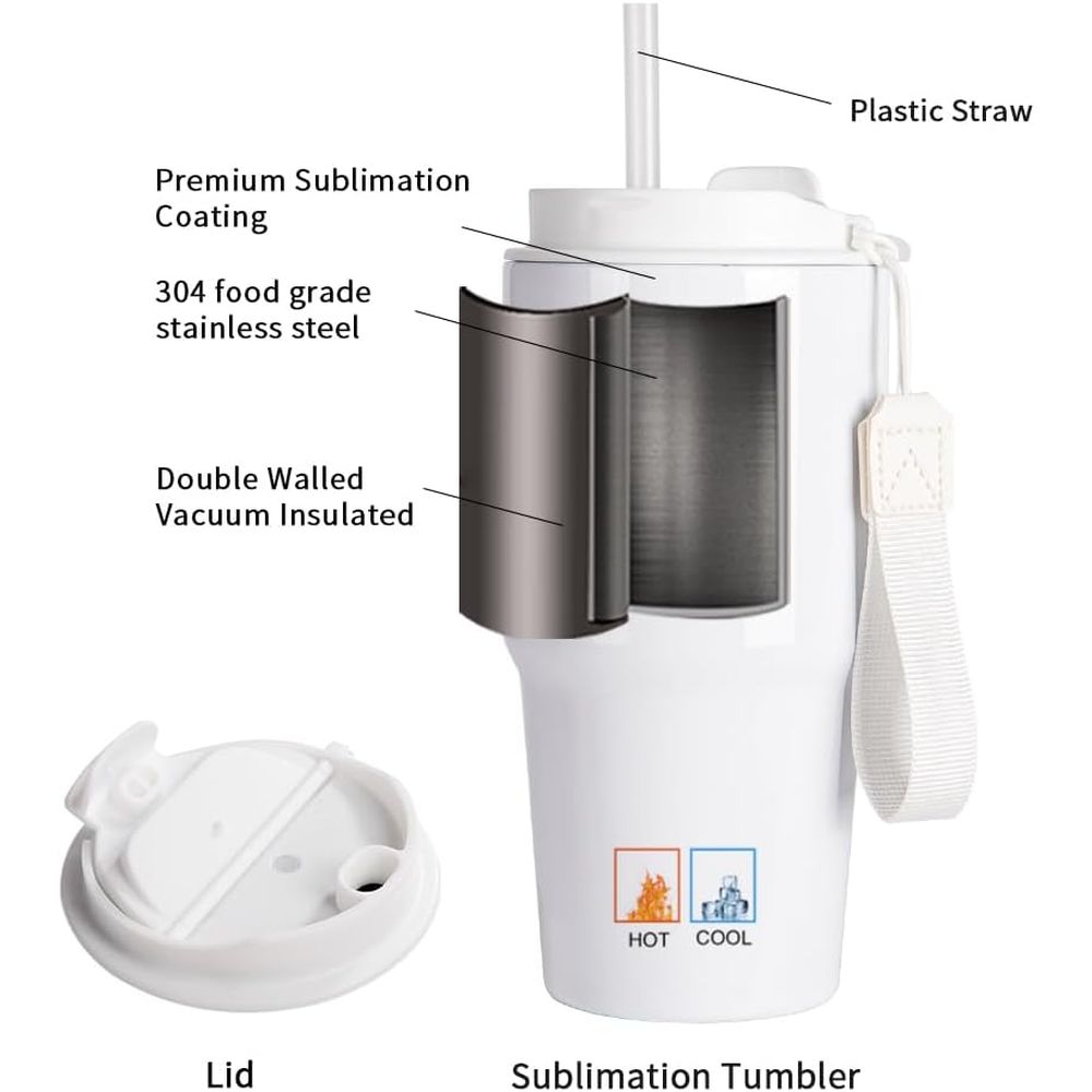 20 oz White Sublimation Tumble - Tumbler 20Oz White recension och pris