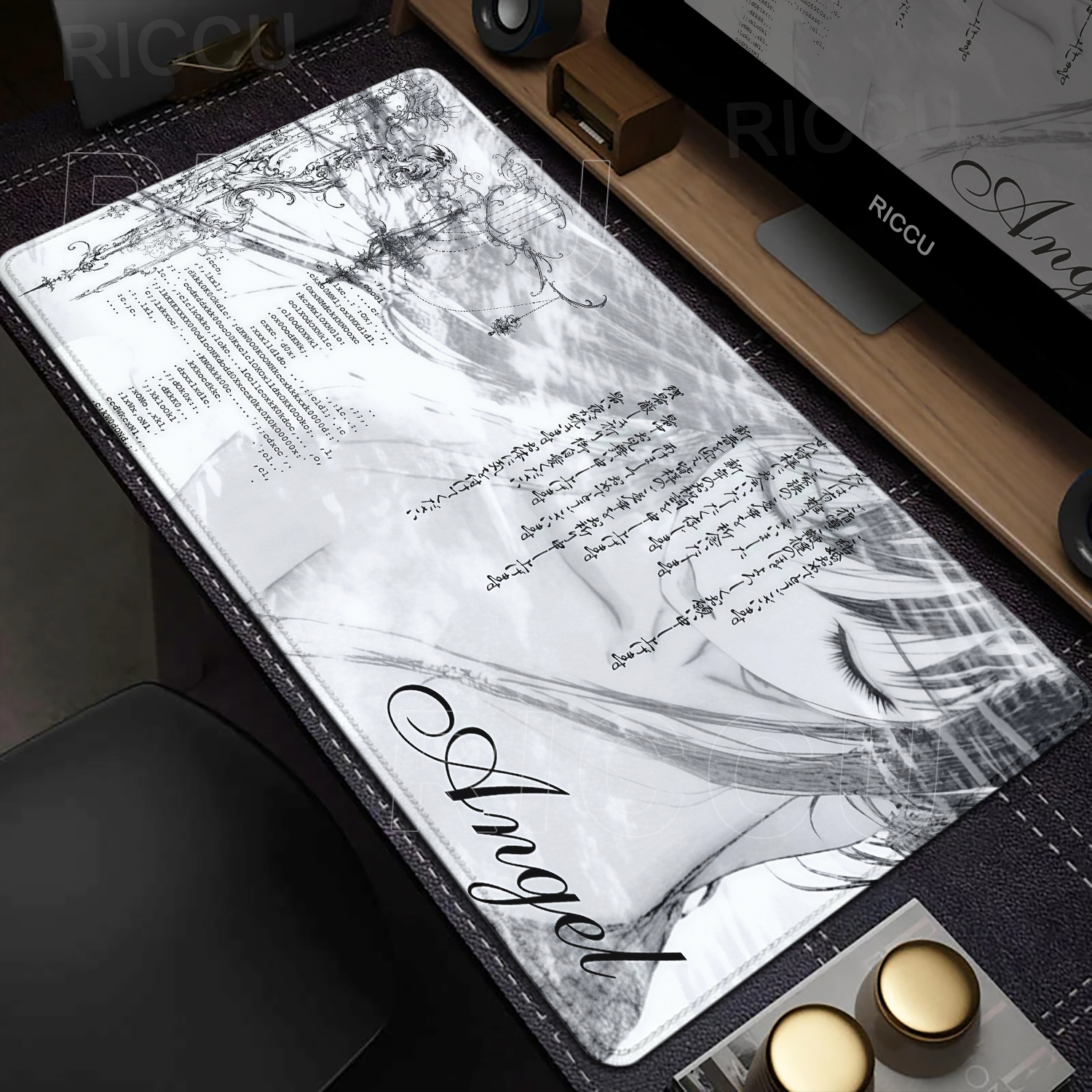 Anime Aesthetics Mousepad Blac - Mouse Pad Blank Sublimation recension och pris