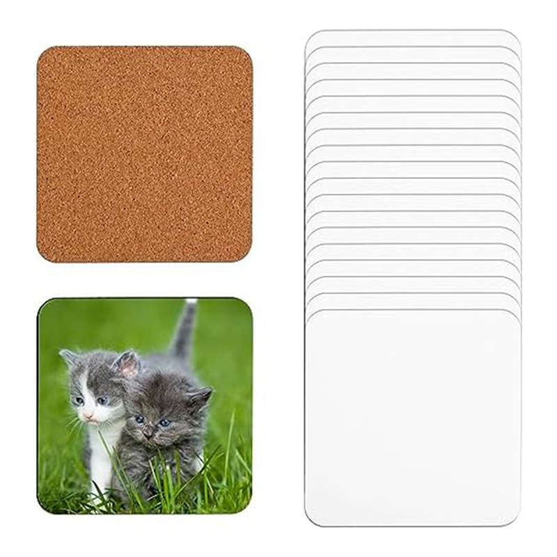 ABGE-40 PCS Sublimation Coaste - Coaster Sublimation Blank recension och pris