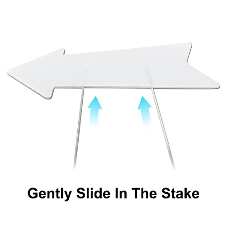 Blank Arrow Signs with Stakes  - Yard Sign Blank recension och pris
