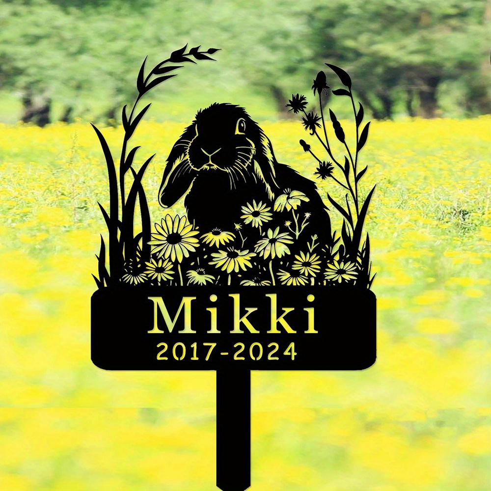 Custom Lop-Eared Rabbit Memori - Yard Sign Blank recension och pris