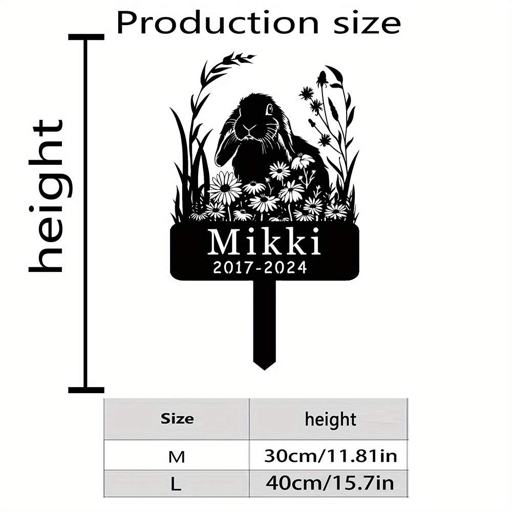 Custom Lop-Eared Rabbit Memori - Yard Sign Blank recension och pris