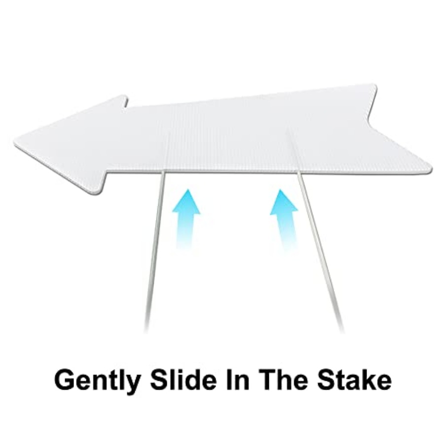 Blank Arrow Signs with Stakes  - Yard Sign Blank recension och pris
