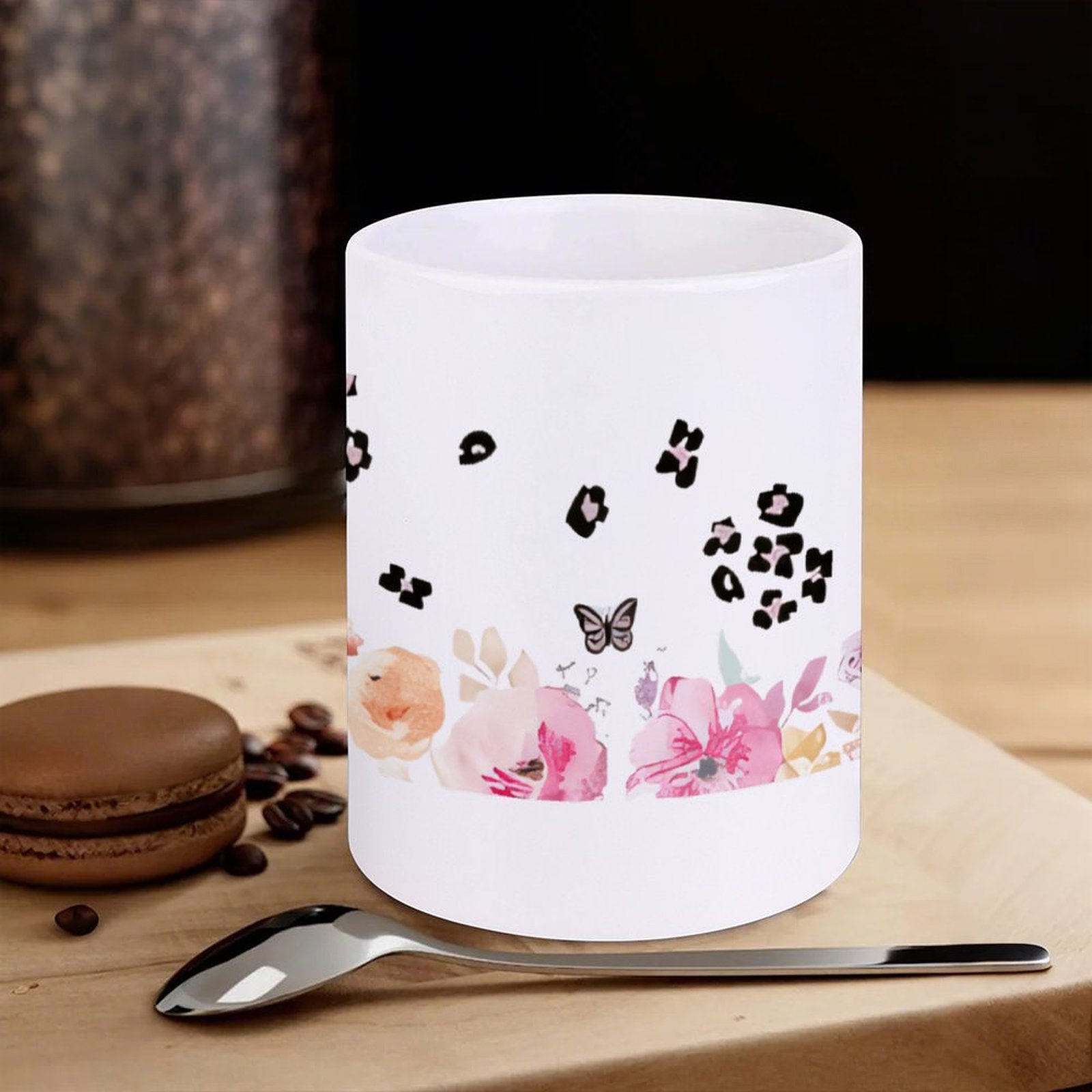 A Watercolor Painting Of Flowe - Sublimation Mug White recension och pris