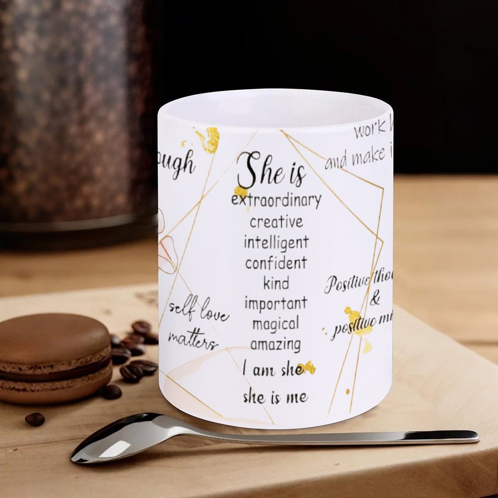 A Poster With A Quote About Sh - Sublimation Mug White recension och pris