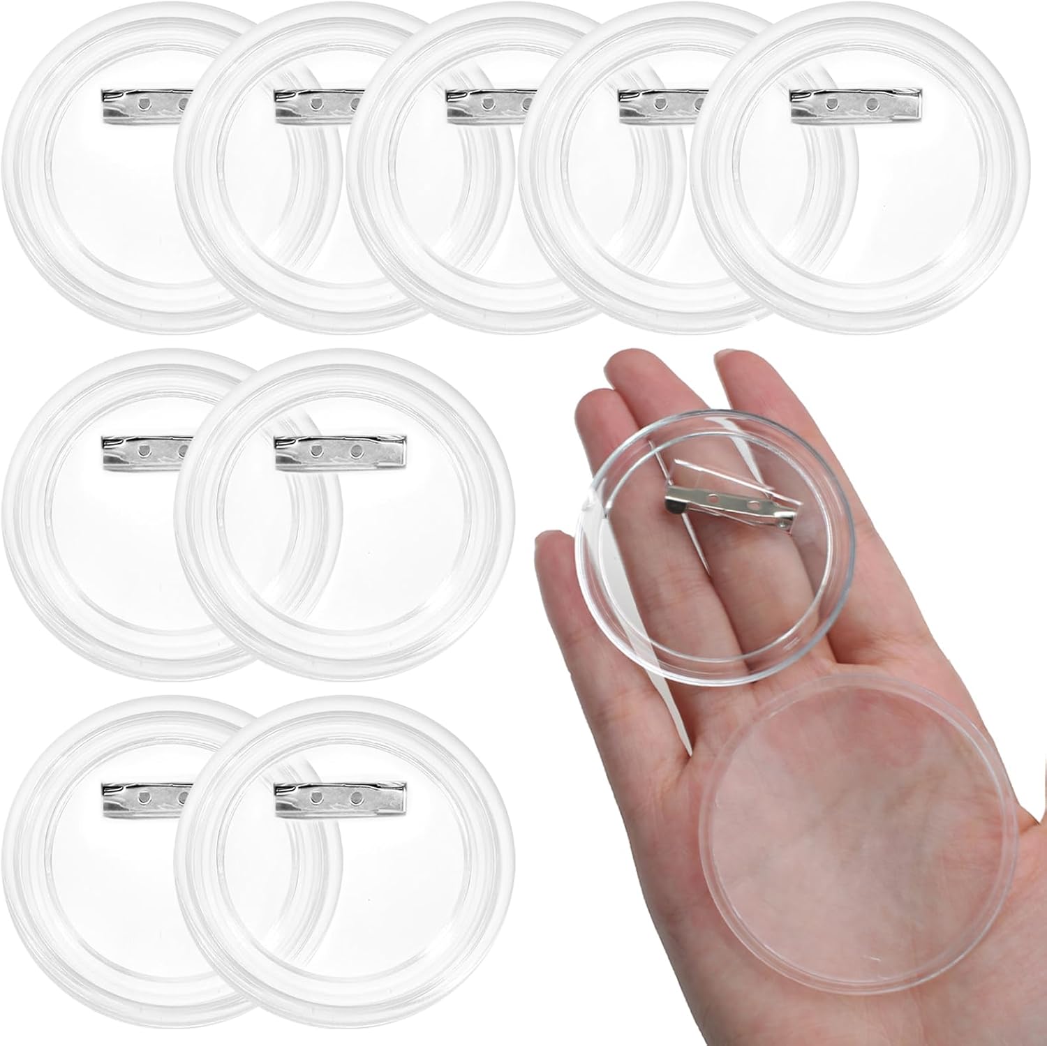 15 Pcs 3 Inch Blank Button Pin - Button Badge Blank recension och pris