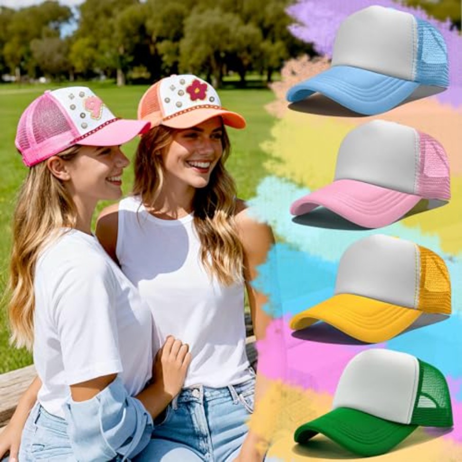 10 Pack Blank Trucker Hats DIY - Hat Sublimation Blank recension och pris