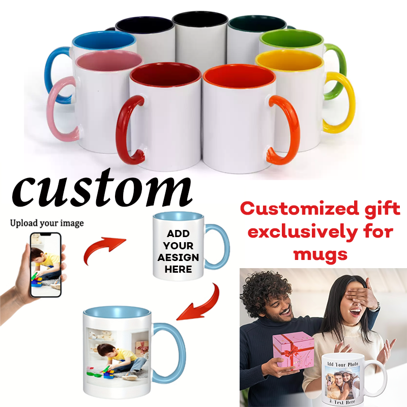 Custom Ceramic Mug Color Insid - Sublimation Mug White recension och pris