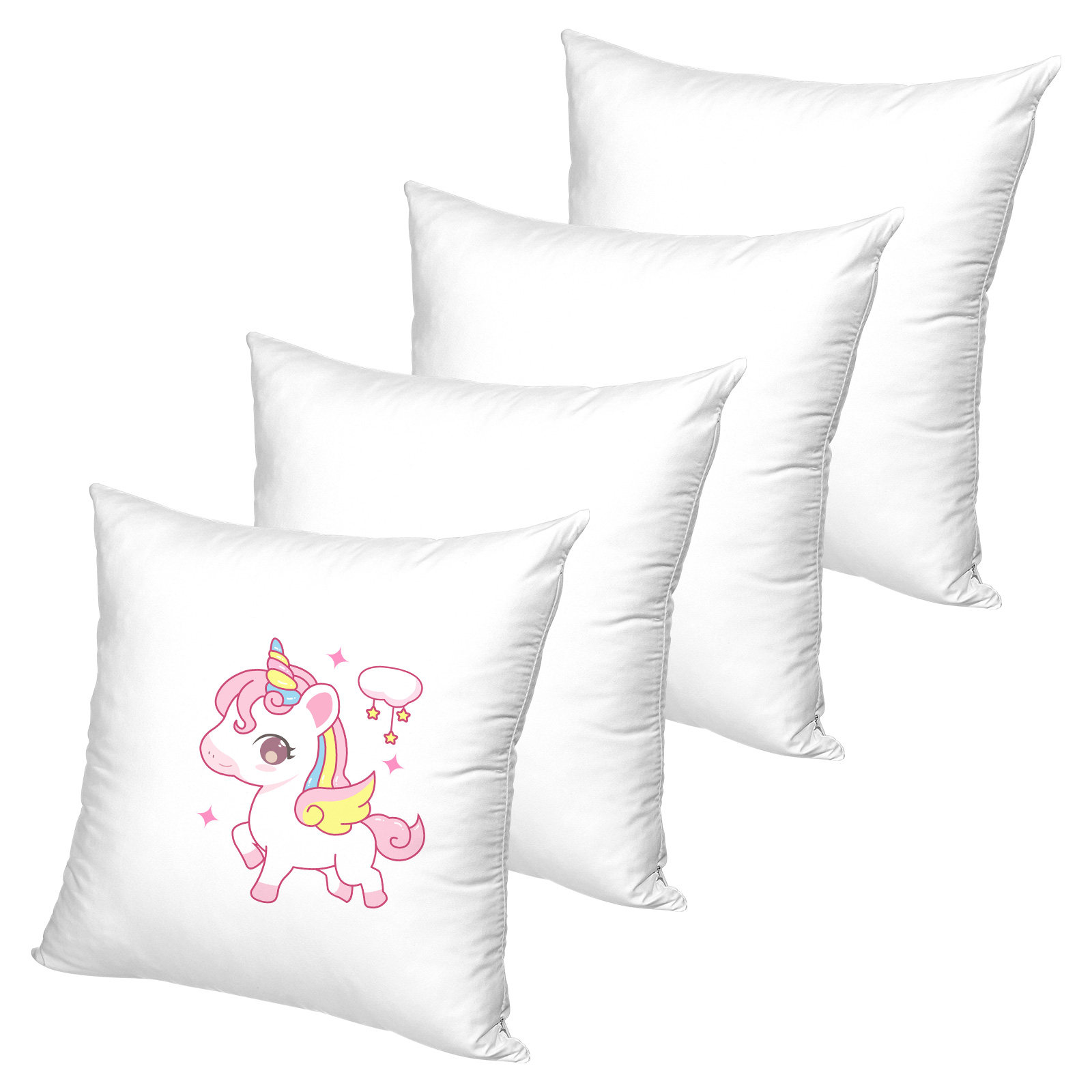 4Pcs White Sublimation Pillowc - Pillow Cover Sublimation recension och pris