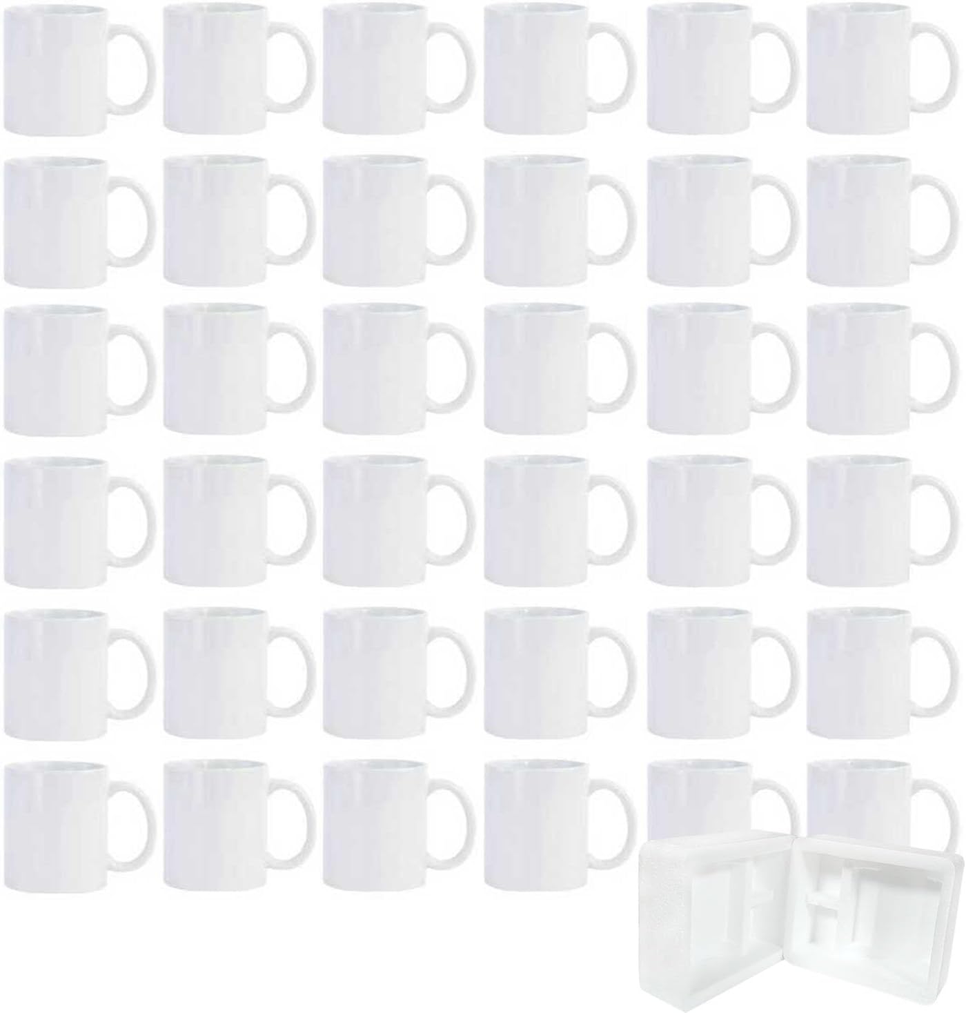 36pcs Sublimation Mugs 11oz Wh - Sublimation Mug White recension och pris