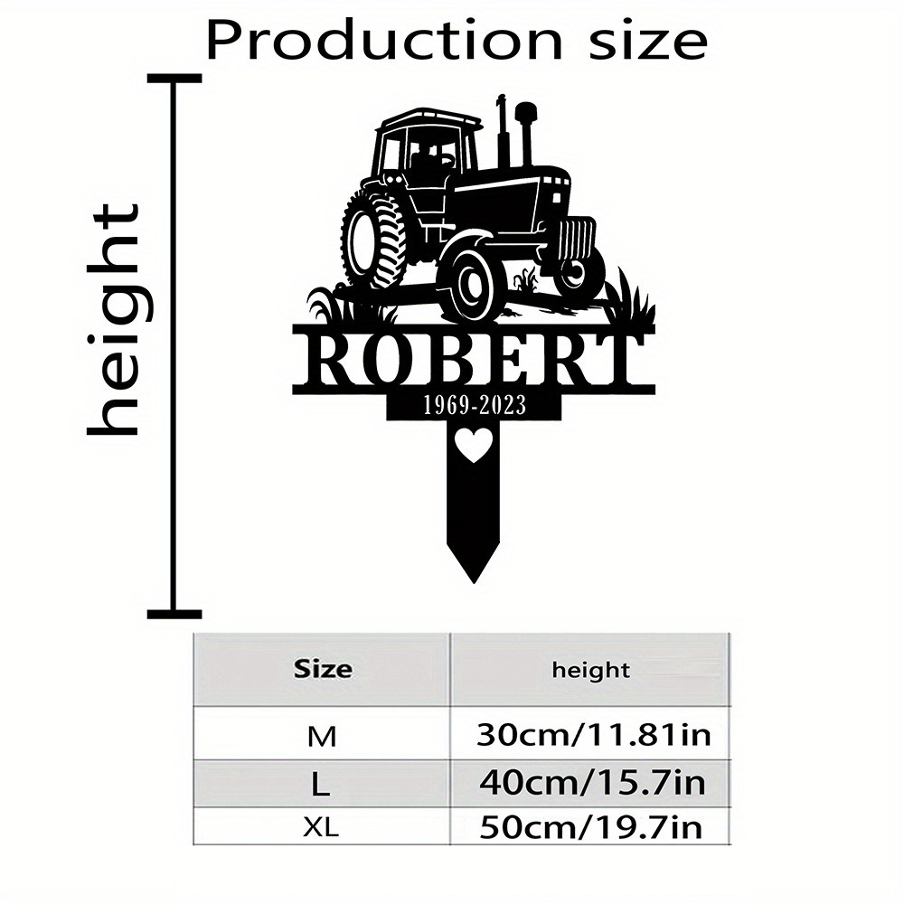 Custom Farmer Memorial Metal S - Yard Sign Blank recension och pris