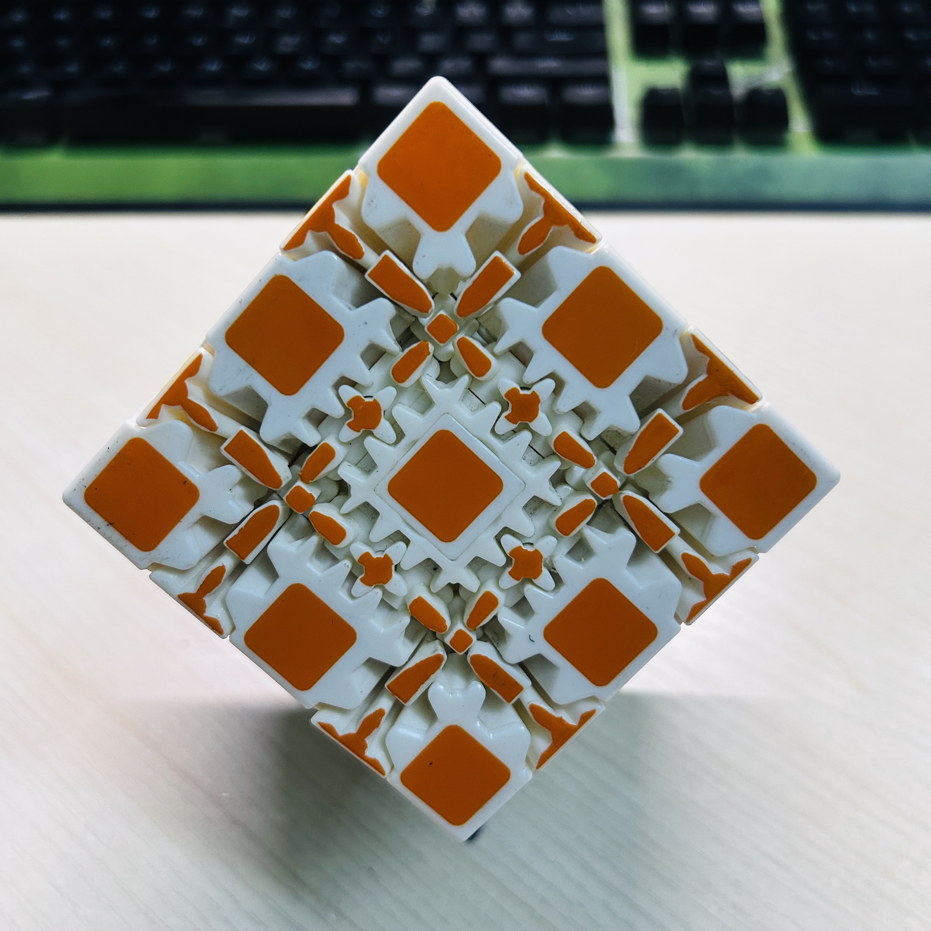 Collection Cube 5x5 Gear Cube  - Puzzle Blank White recension och pris