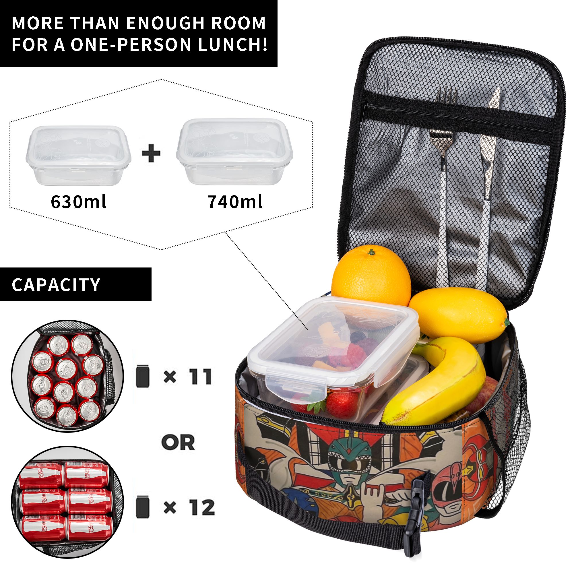 Power Rangers and Megazord Art - Tote Bag Sublimation recension och pris