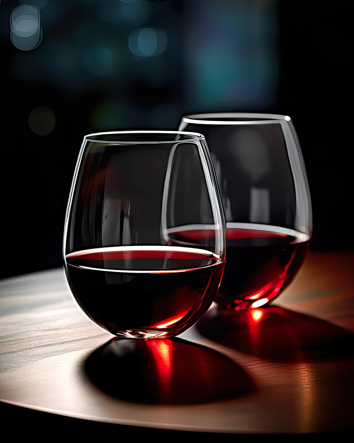 Stemless Wine Glasses Set of 4 - Tumbler 20Oz White recension och pris