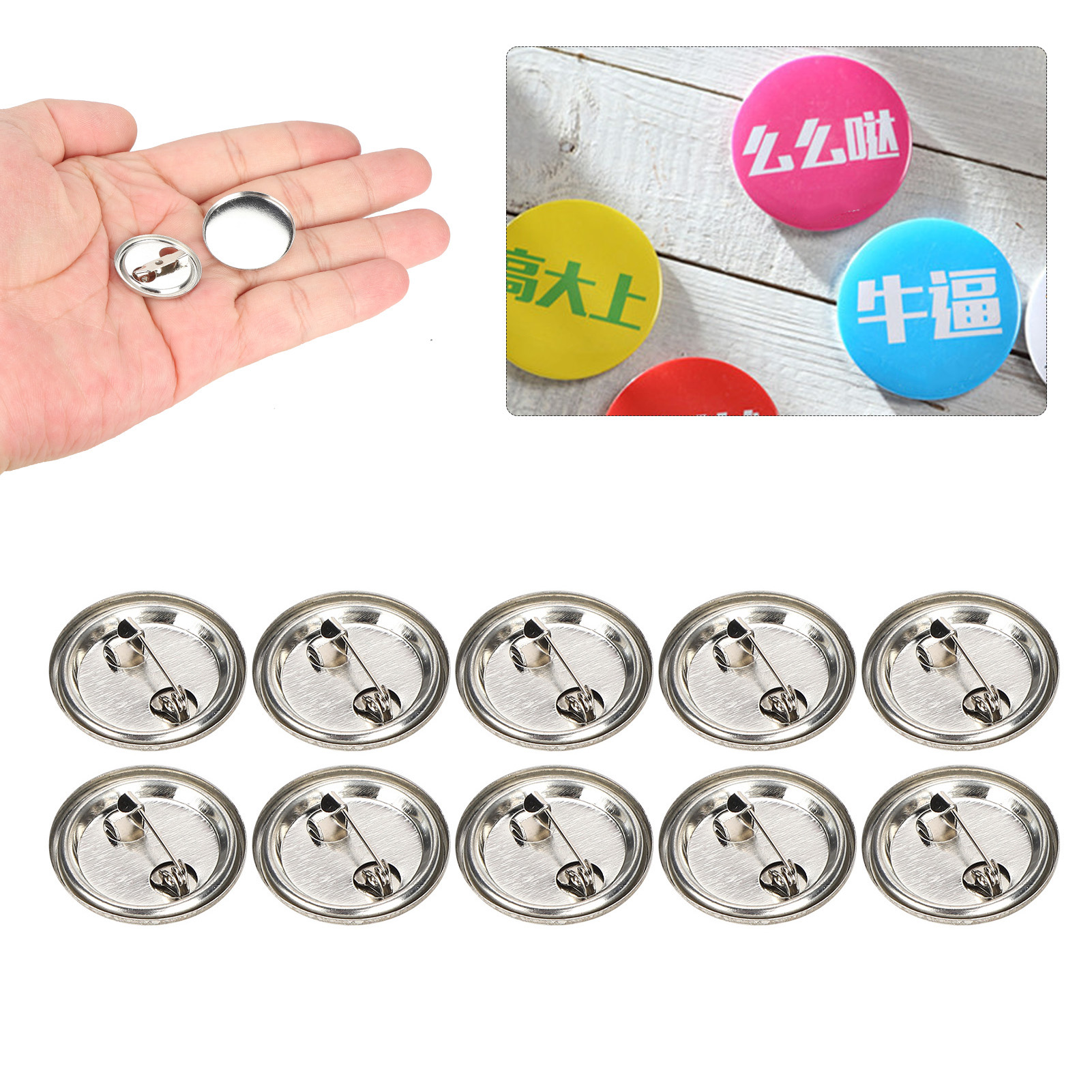 Blank Pin Button Round Safety  - Button Badge Blank recension och pris